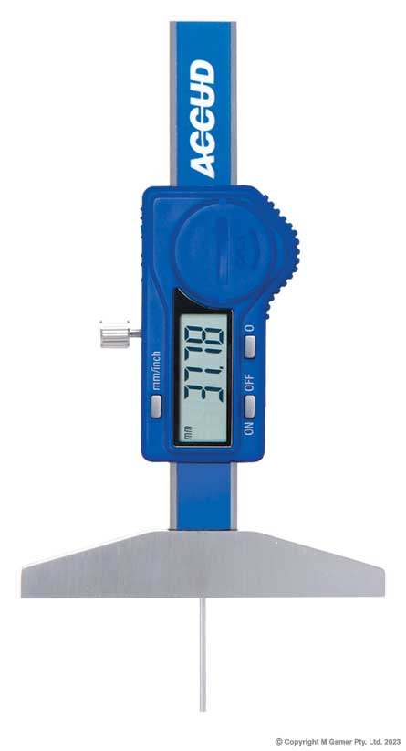 50mm Digital Depth Caliper With Round Depth Bar